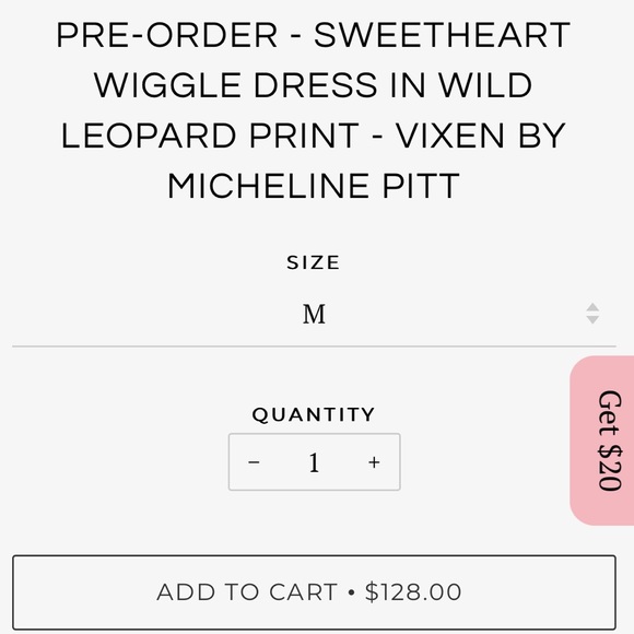 Vixen by Micheline Pitt Sweetheart Wiggle Dress Wild Leopard Print - Picture 10 of 10